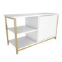 Hanah Home Soporte para TV Muskegon - Dorado, Blanco